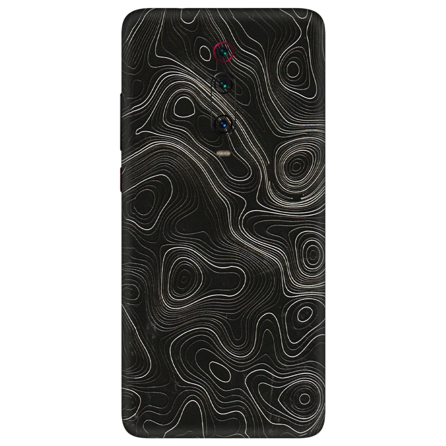 Xiaomi Redmi Phone Skins (All Models) - Black Swirl - 3D Embossed Finish (L-196) Redmi K20 Pro