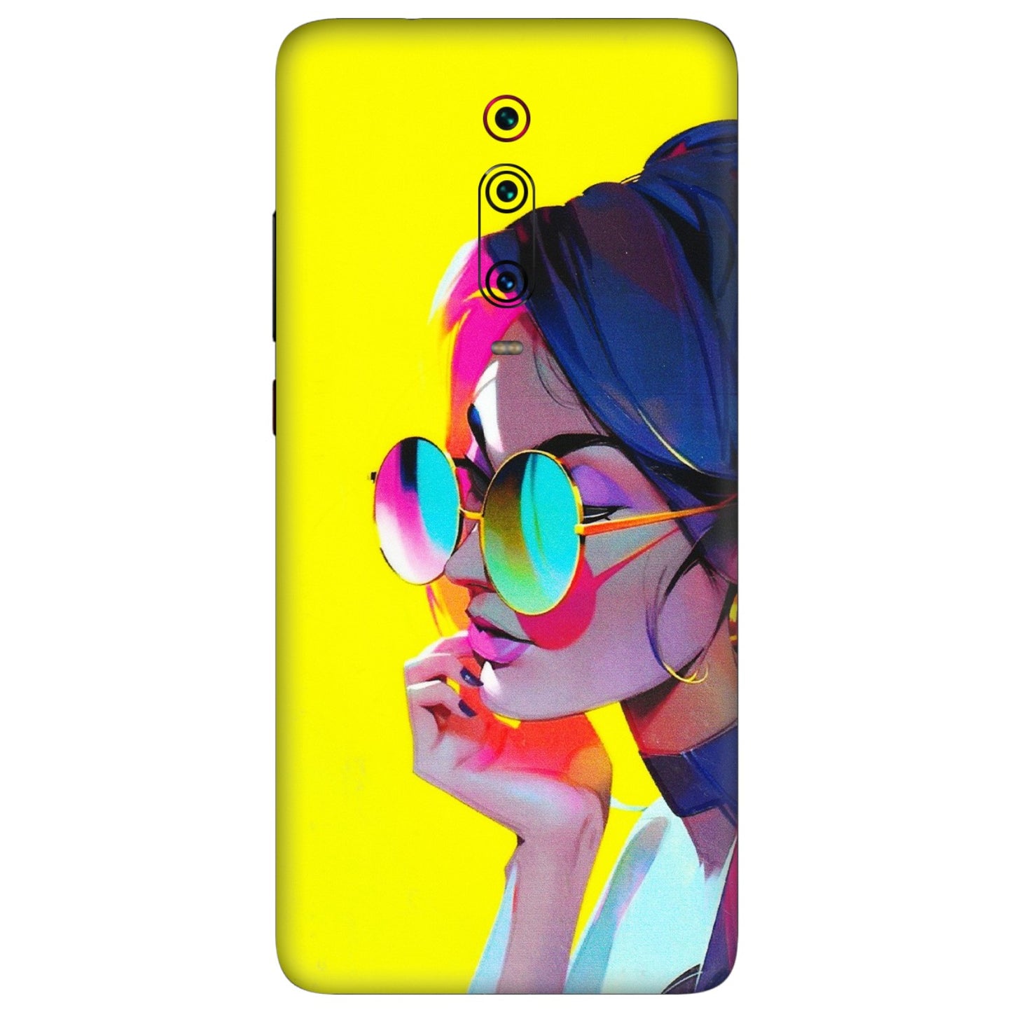 Xiaomi Redmi Phone Skins (All Models) - Bold Stylish Girl - 3D Embossed Finish (L-222) Redmi K20 Pro