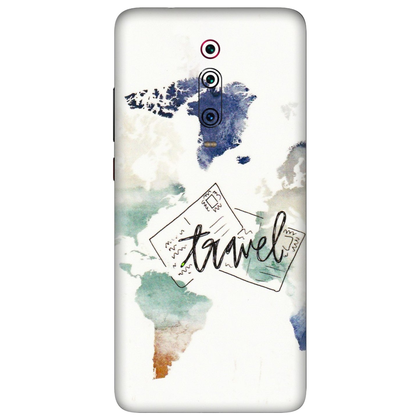 Xiaomi Redmi Phone Skins (All Models) - Travel The World - 3D Embossed Finish (L-232) Redmi K20 Pro