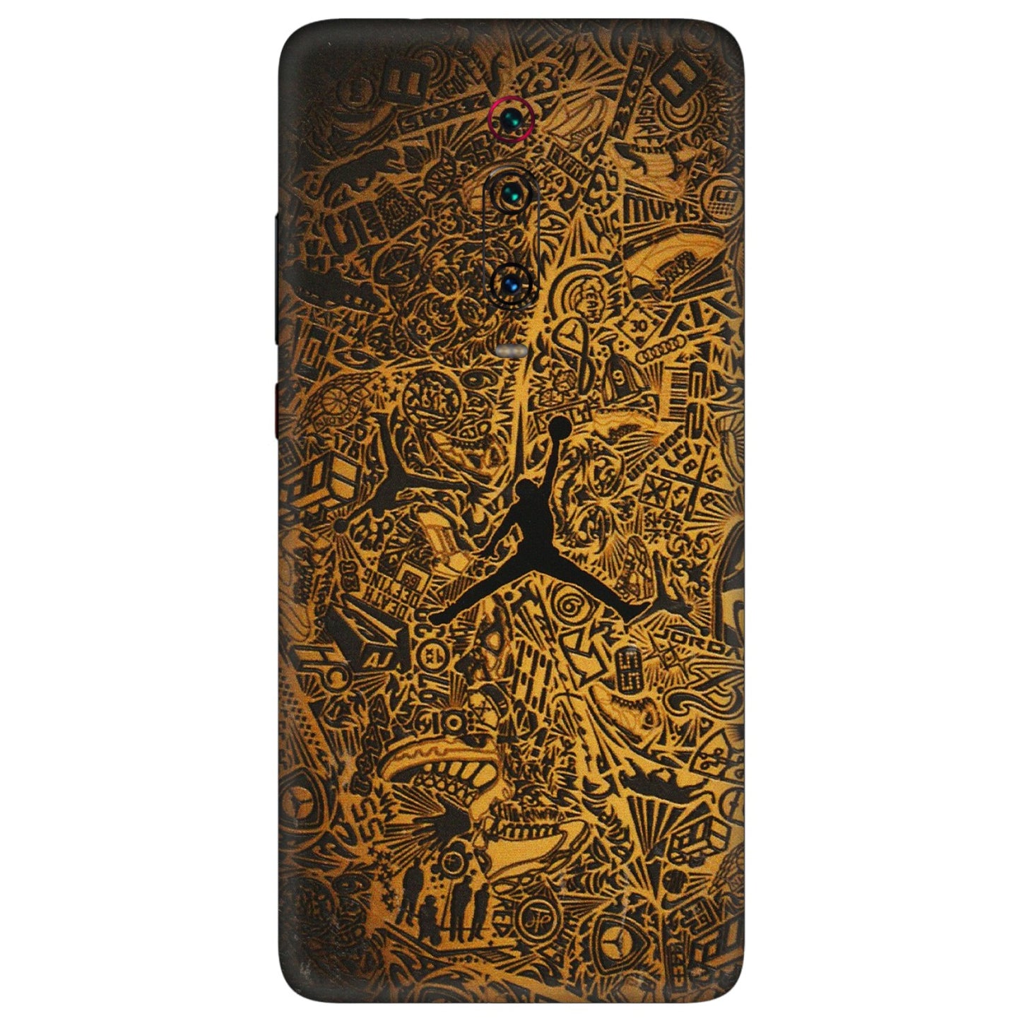 Xiaomi Redmi Phone Skins (All Models) - Premium Gold Basketball Player - 3D Embossed Finish (L-236) Redmi K20 Pro
