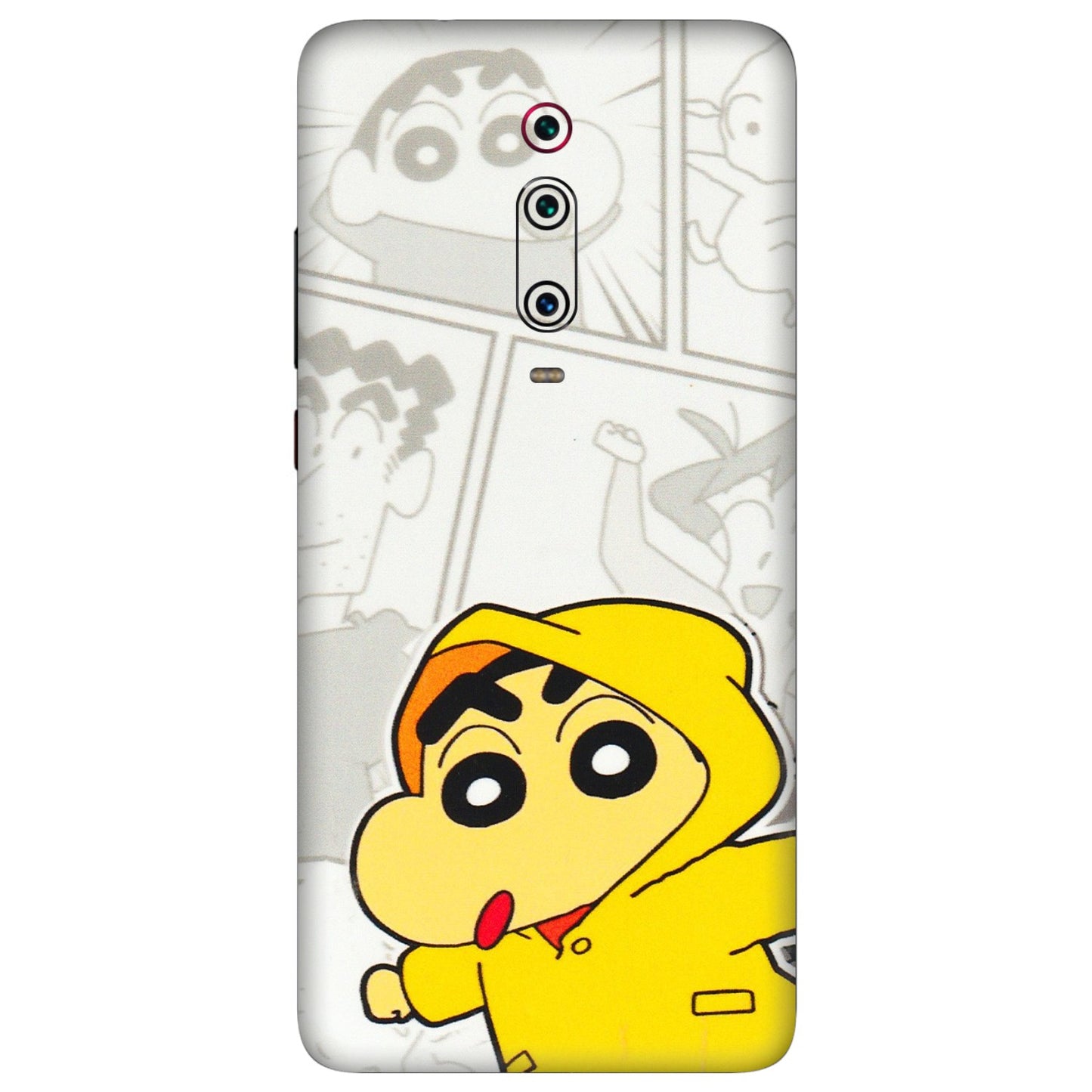 Xiaomi Redmi Phone Skins (All Models) - Yellow Shinchan Comic - 3D Embossed Finish (L-246) Redmi K20 Pro