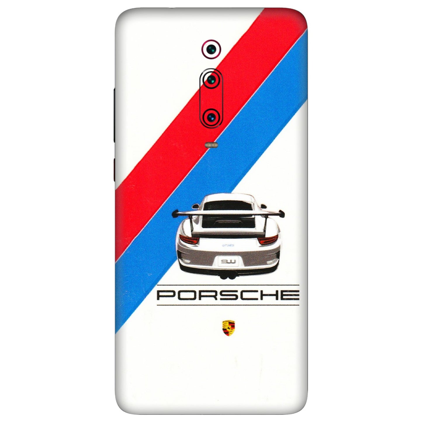 Xiaomi Redmi Phone Skins (All Models) - Porche Car Sober Logo - 3D Embossed Finish (L-248) Redmi K20 Pro