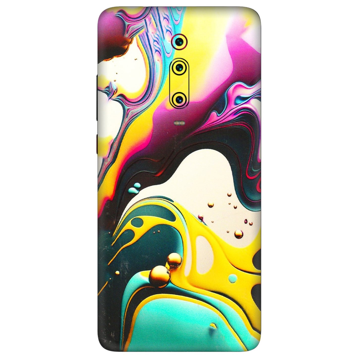 Xiaomi Redmi Phone Skins (All Models) - Multicolor Abstract pattern - 3D Embossed Finish (L-254) Redmi K20 Pro