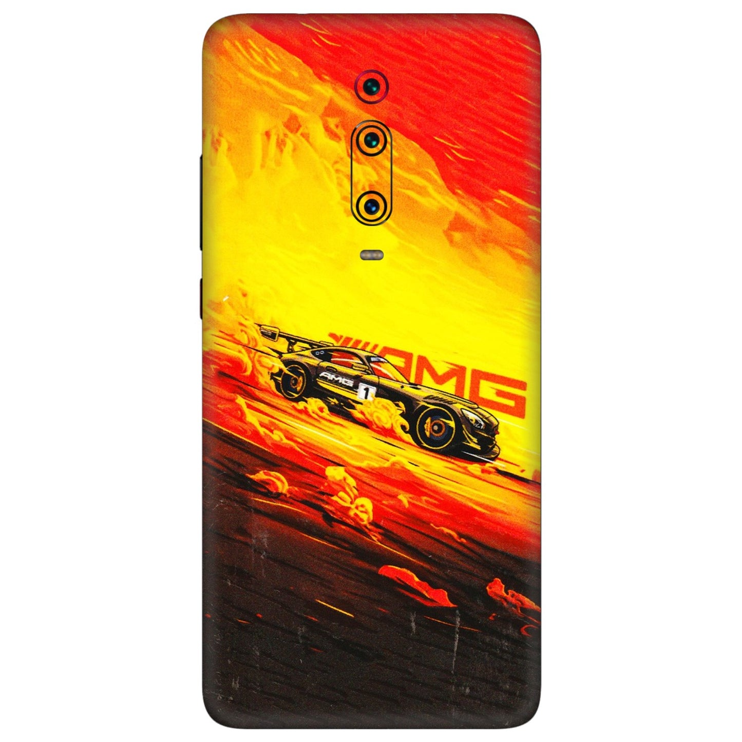 Xiaomi Redmi Phone Skins (All Models) - AMG Car Speed Cover - 3D Embossed Finish (L-256) Redmi K20 Pro