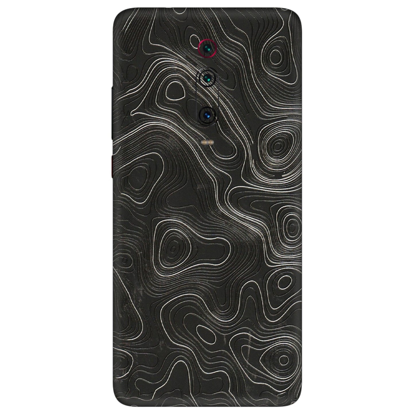 Xiaomi Redmi Phone Skins (All Models) - Abstract White Line Map - 3D Embossed Finish (L-269) Redmi K20 Pro