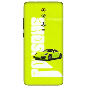 Xiaomi Redmi Phone Skins (All Models) - Lime Green Porche - 3D Embossed Finish (L-30) Redmi K20 Pro