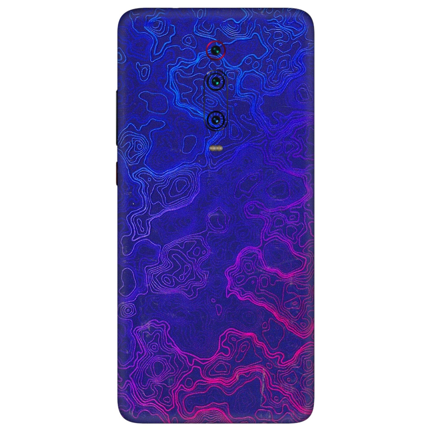 Xiaomi Redmi Phone Skins (All Models) - Purple Ripples Swirl - 3D Embossed Finish (L-314) Redmi K20 Pro