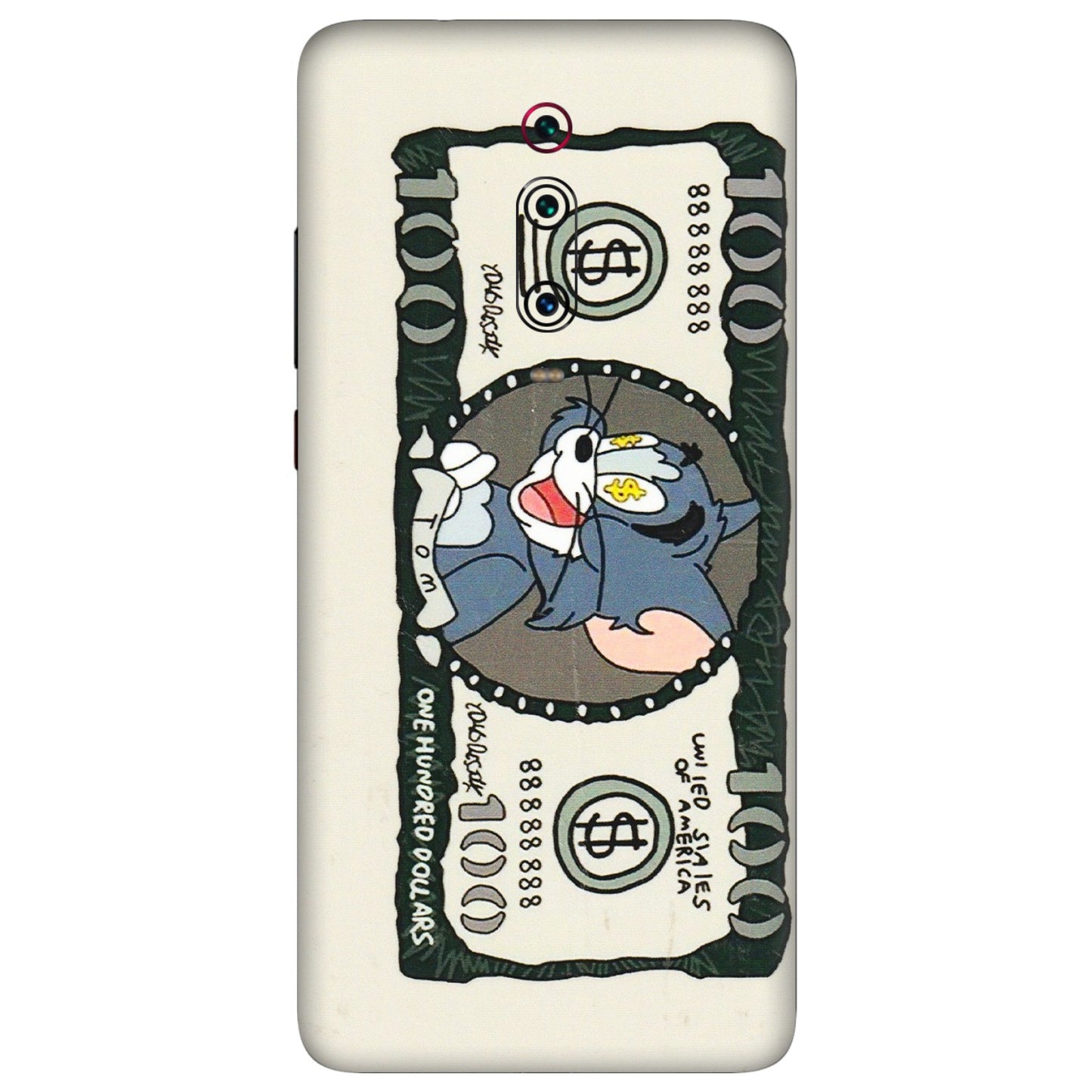 Xiaomi Redmi Phone Skins (All Models) - Tom Hundred Dollar - 3D Embossed Finish (L-324) Redmi K20 Pro