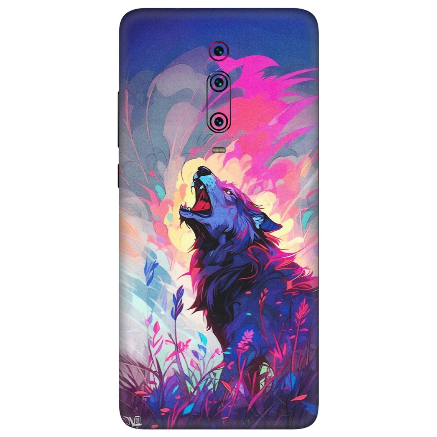 Xiaomi Redmi Phone Skins (All Models) - New Wild Wolf Abstract - Matte Finish (M-125) Redmi K20 Pro