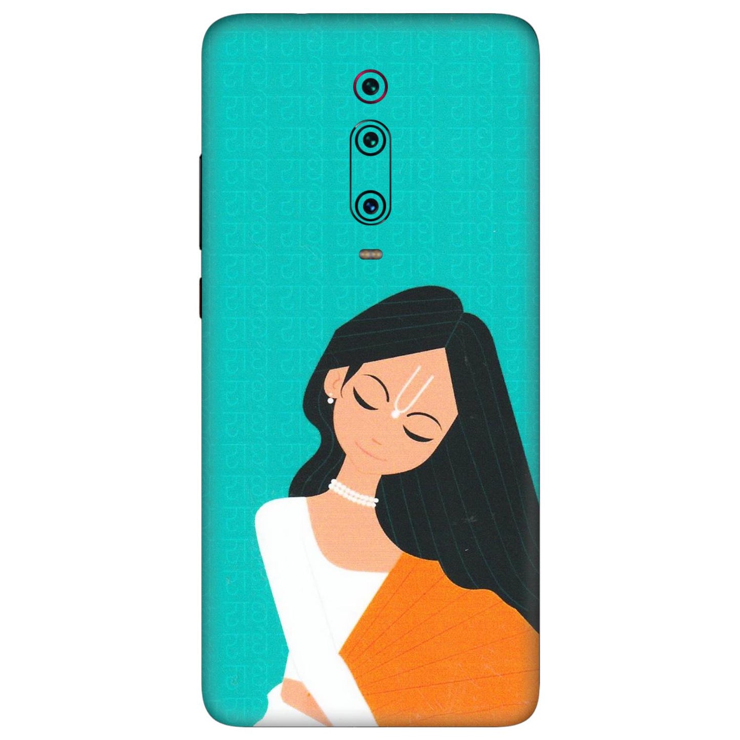 Xiaomi Redmi Phone Skins (All Models) - Radhe Radhe With Hindu Symbol - Matte Finish (M-164) Redmi K20 Pro