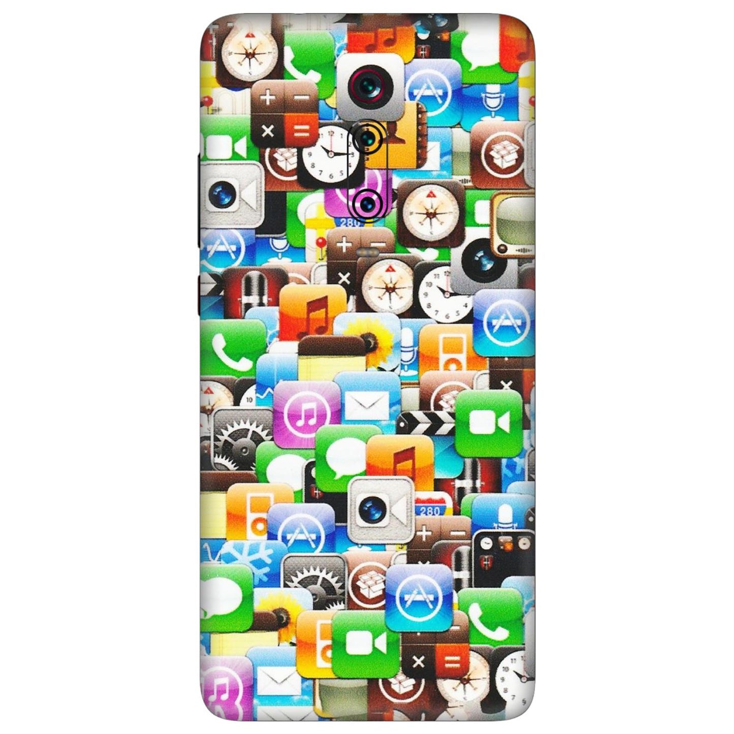 Xiaomi Redmi Phone Skins (All Models) - All Apple Icons - Matte Finish (M-93) Redmi K20 Pro