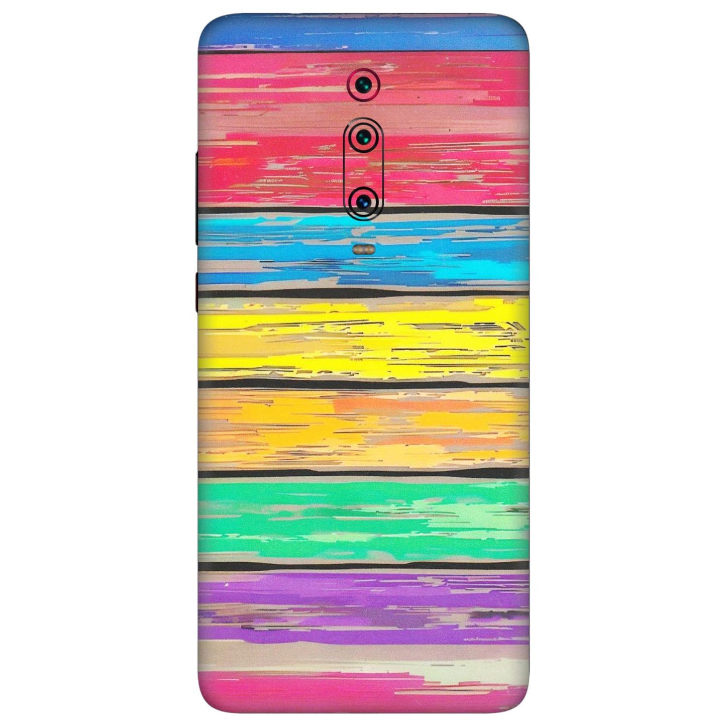 Xiaomi Redmi Phone Skins (All Models) - Multi Colour Wooden Wall - Matte Finish (M-96) Redmi K20 Pro