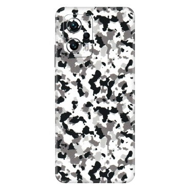 Xiaomi Redmi Phone Skins (All Models) - White Black Camouflage - 3D Embossed Finish (L-18) Redmi K50i 5G