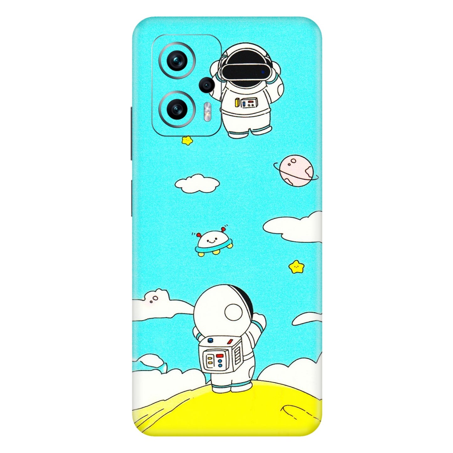 Xiaomi Redmi Phone Skins (All Models) - Blue Skies Astro Float - 3D Embossed Finish (L-230) Redmi K50i 5G