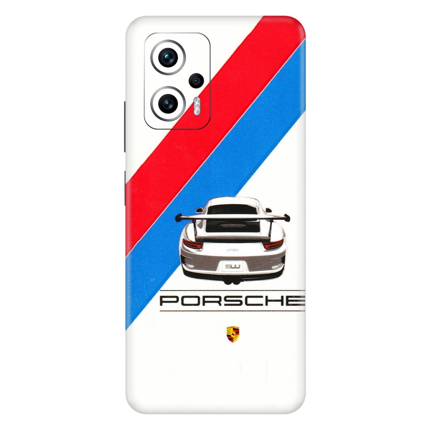 Xiaomi Redmi Phone Skins (All Models) - Porche Car Sober Logo - 3D Embossed Finish (L-248) Redmi K50i 5G