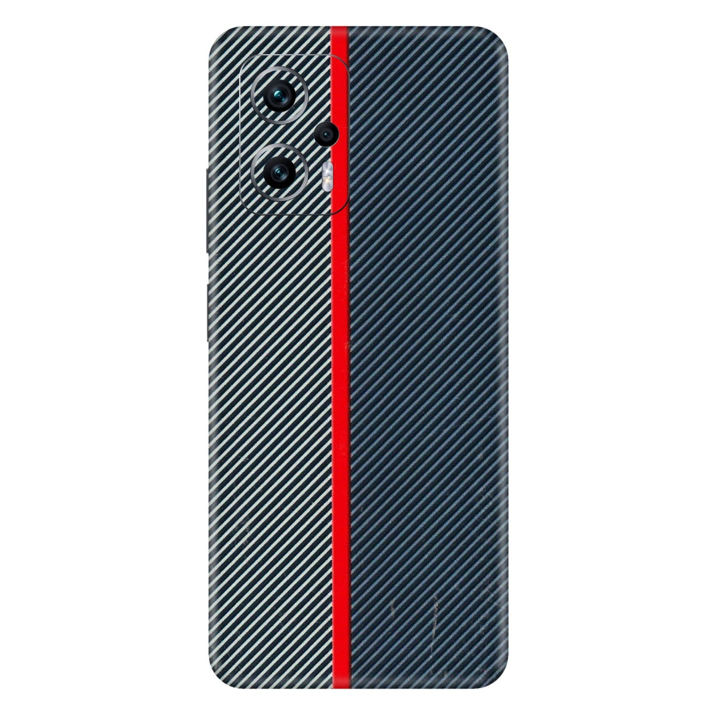 Xiaomi Redmi Phone Skins (All Models) - Blue Sober Lines - 3D Embossed Finish (L-305) Redmi K50i 5G