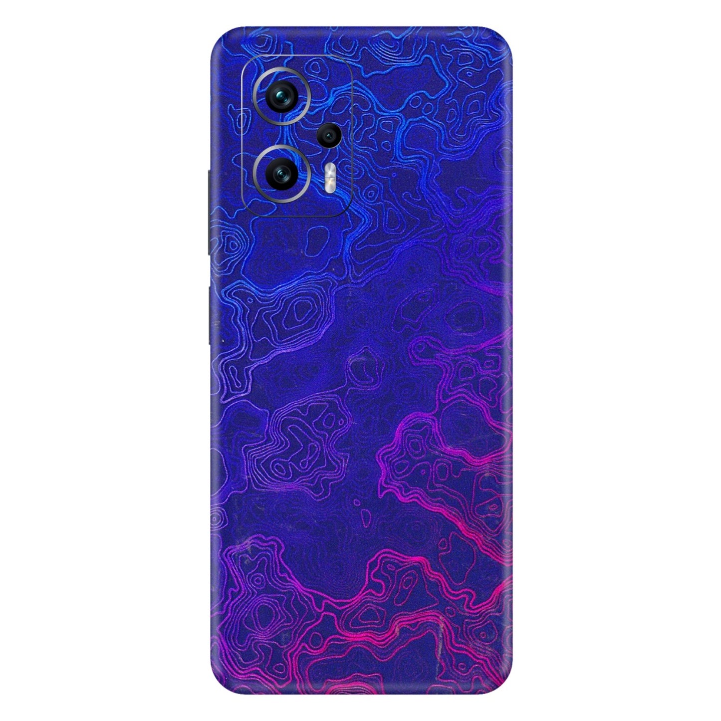 Xiaomi Redmi Phone Skins (All Models) - Purple Ripples Swirl - 3D Embossed Finish (L-314) Redmi K50i 5G