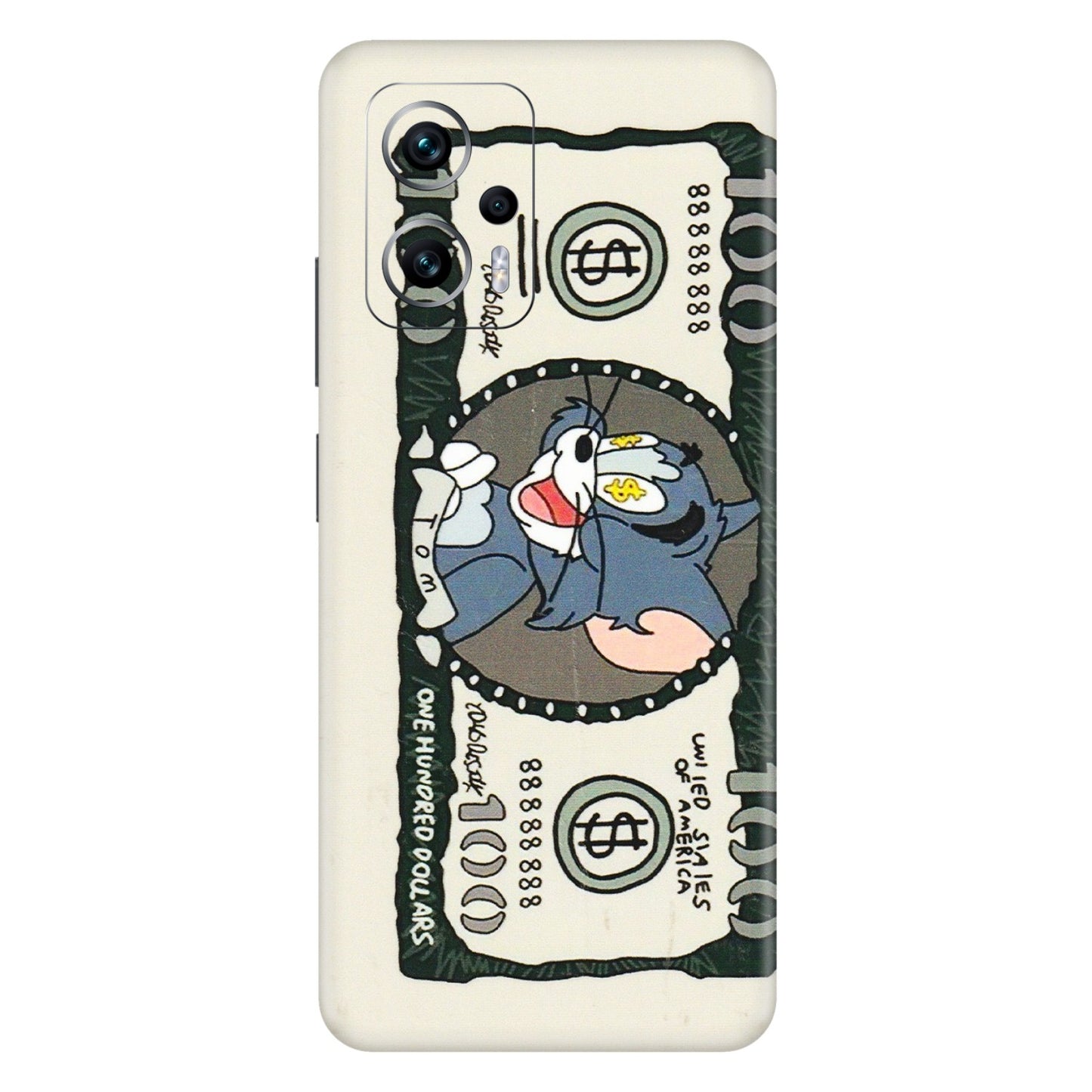 Xiaomi Redmi Phone Skins (All Models) - Tom Hundred Dollar - 3D Embossed Finish (L-324) Redmi K50i 5G