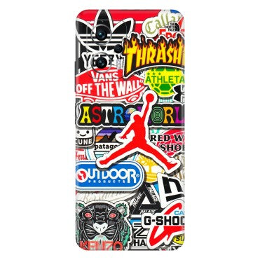 Xiaomi Redmi Phone Skins (All Models) - Multi Brands Sticker Graffiti - 3D Embossed Finish (L-37) Redmi K50i 5G