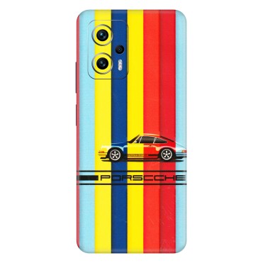 Xiaomi Redmi Phone Skins (All Models) - Multicolour Porche - 3D Embossed Finish (L-39) Redmi K50i 5G