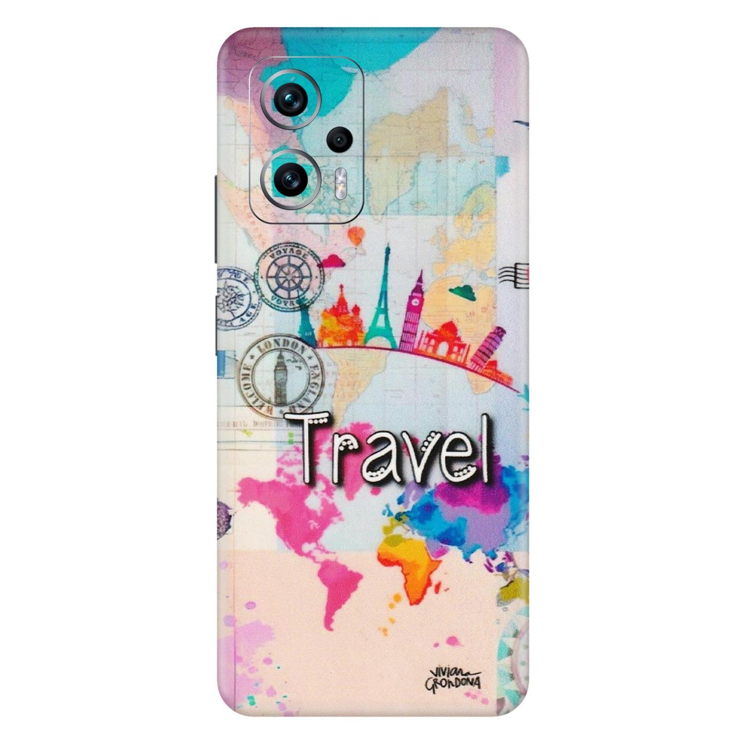 Xiaomi Redmi Phone Skins (All Models) - Travel The Wonders - Matte Finish (M-108) Redmi K50i 5G