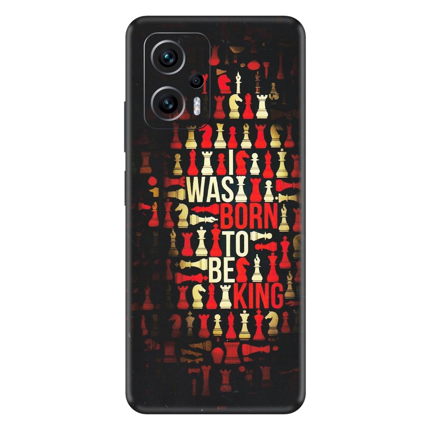 Xiaomi Redmi Phone Skins (All Models) - Born To Be King - Matte Finish (M-73) Redmi K50i 5G