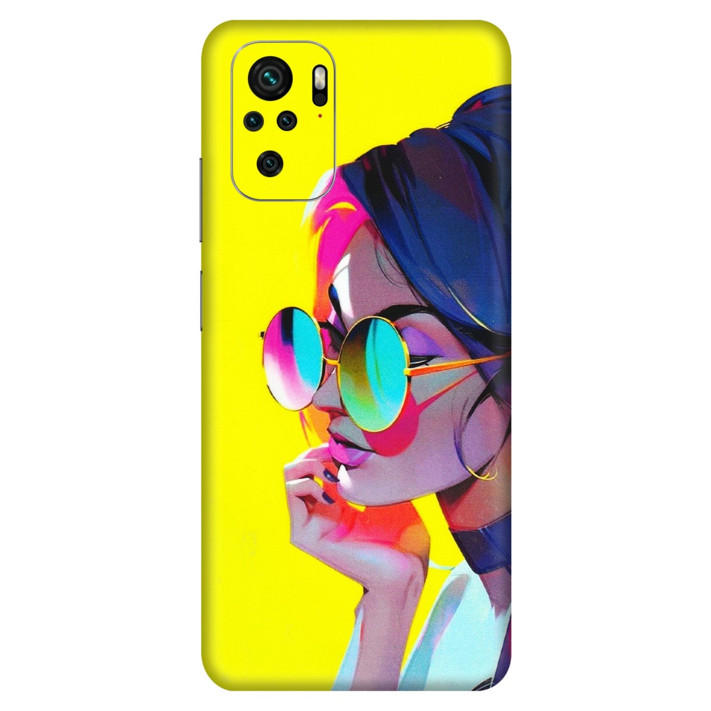 Xiaomi Redmi Phone Skins (All Models) - Bold Stylish Girl - 3D Embossed Finish (L-222) Redmi Note 10S