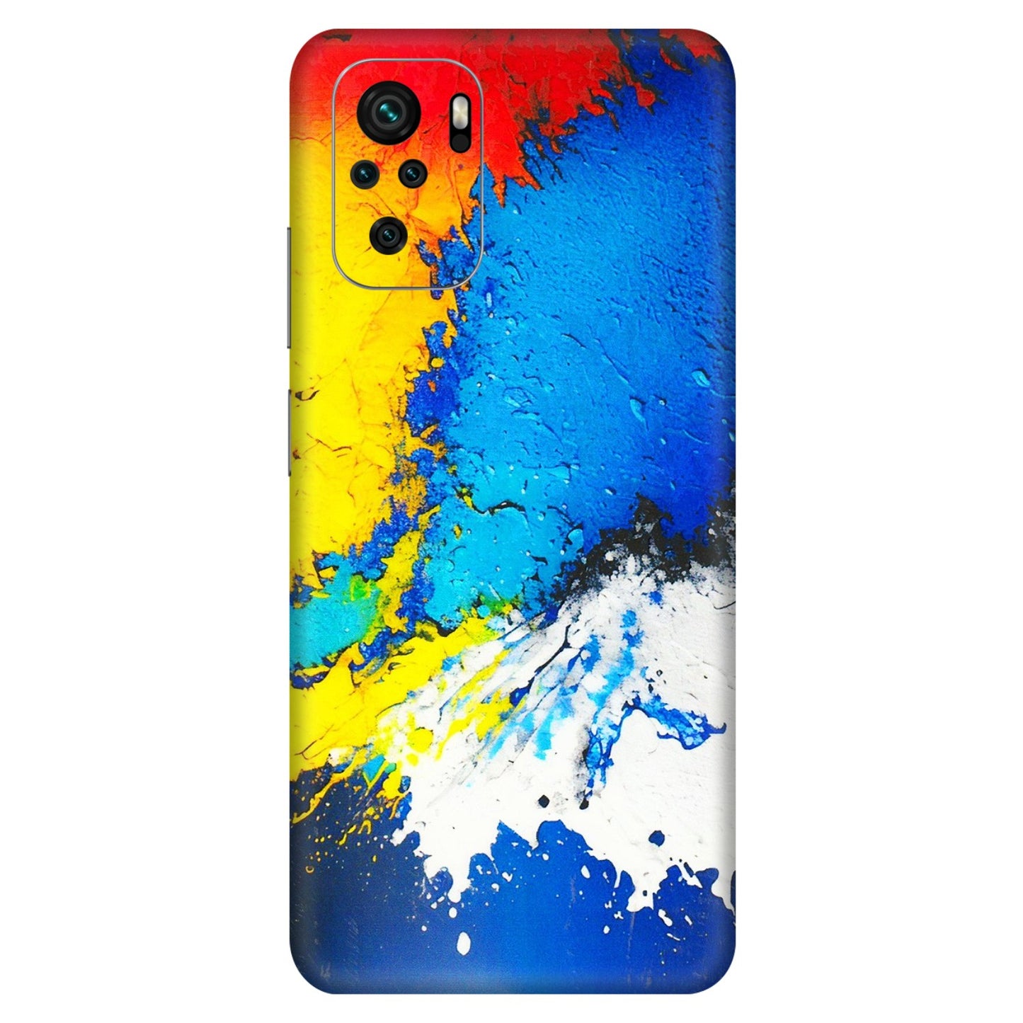 Xiaomi Redmi Phone Skins (All Models) - Acrylic Paint Spill - 3D Embossed Finish (L-229) Redmi Note 10S