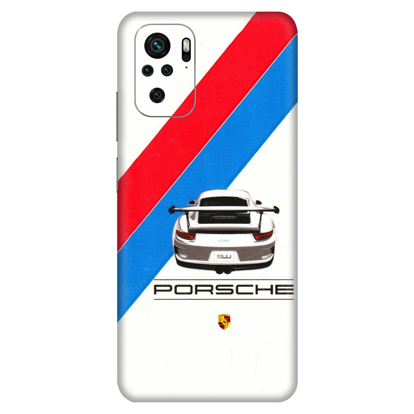 Xiaomi Redmi Phone Skins (All Models) - Porche Car Sober Logo - 3D Embossed Finish (L-248) Redmi Note 10S