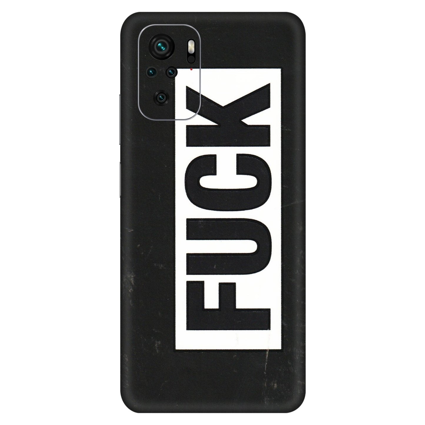 Xiaomi Redmi Phone Skins (All Models) - The F Word - 3D Embossed Finish (L-255) Redmi Note 10S