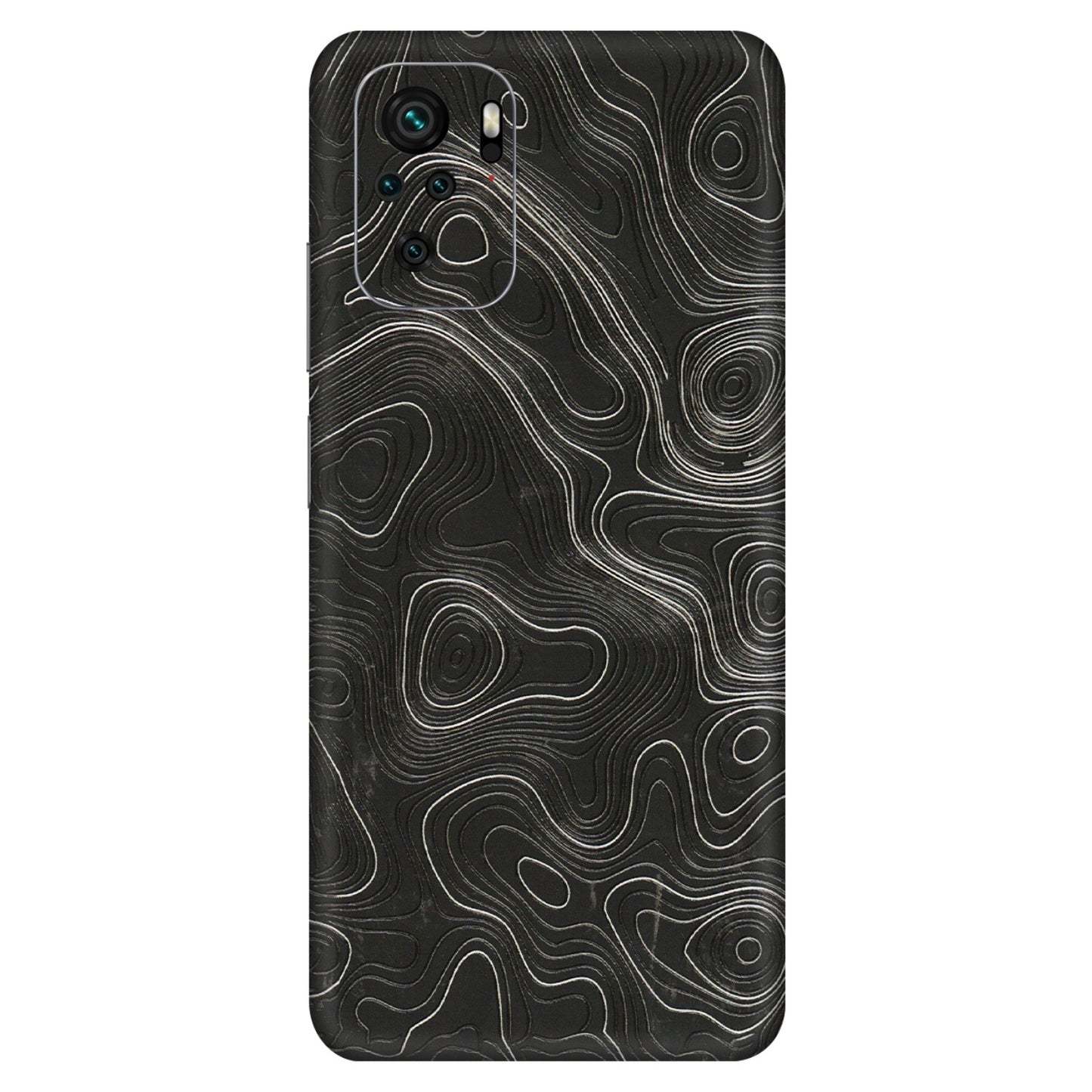 Xiaomi Redmi Phone Skins (All Models) - Abstract White Line Map - 3D Embossed Finish (L-269) Redmi Note 10S