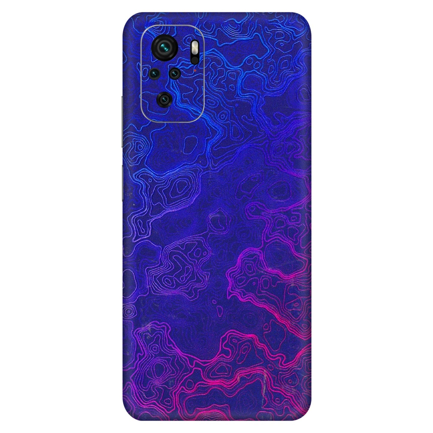Xiaomi Redmi Phone Skins (All Models) - Purple Ripples Swirl - 3D Embossed Finish (L-314) Redmi Note 10S