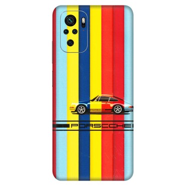 Xiaomi Redmi Phone Skins (All Models) - Multicolour Porche - 3D Embossed Finish (L-39) Redmi Note 10S