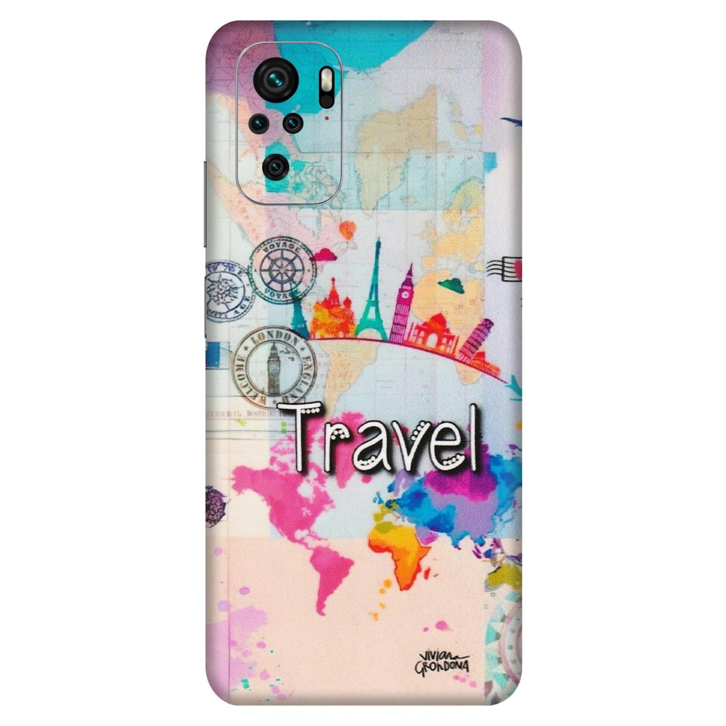 Xiaomi Redmi Phone Skins (All Models) - Travel The Wonders - Matte Finish (M-108) Redmi Note 10S