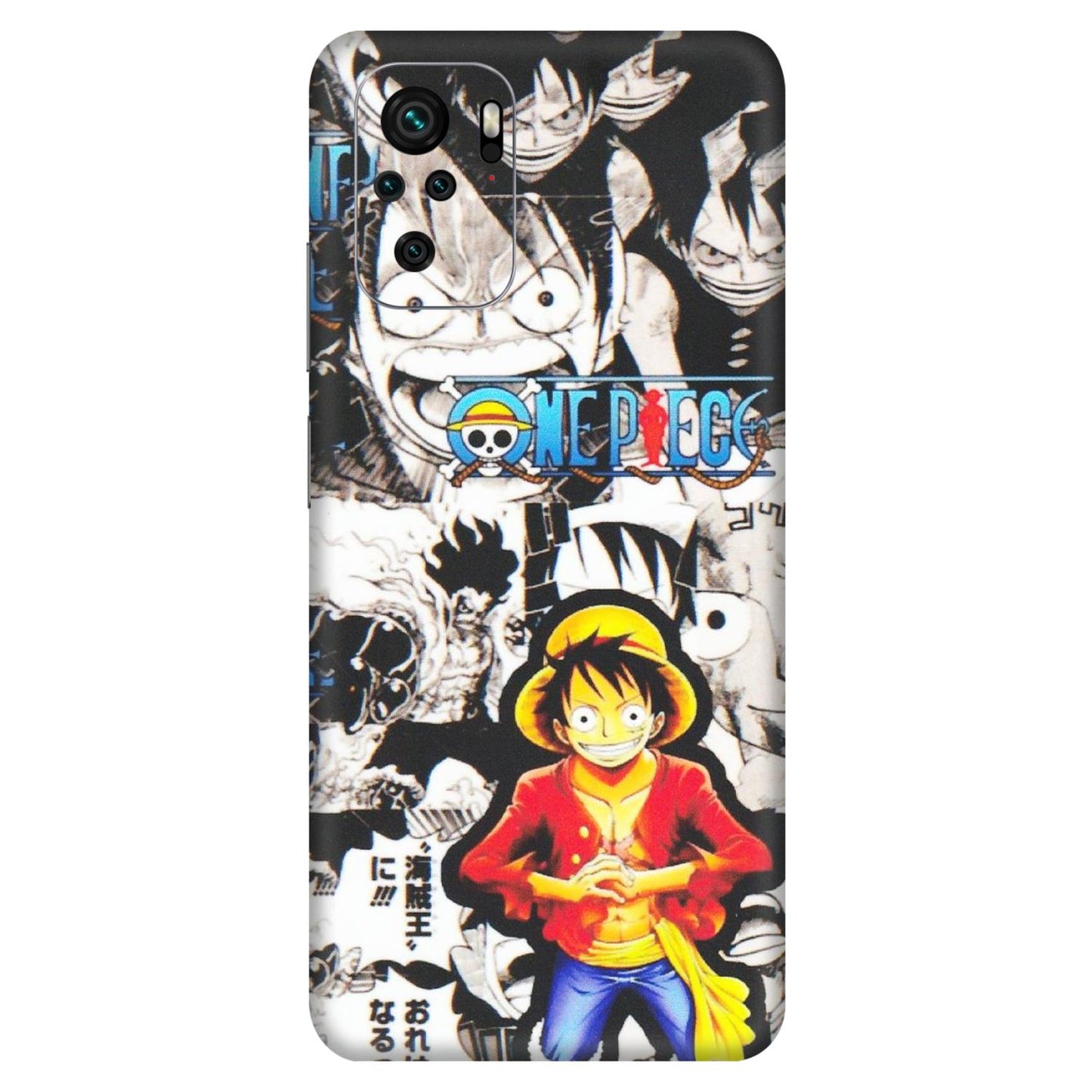 Xiaomi Redmi Phone Skins (All Models) - One Piece B&W - Matte Finish (M-63) Redmi Note 10S