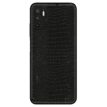 Xiaomi Redmi Phone Skins (All Models) - Snake Leather Black - 3D Embossed Finish (L-107) Redmi Note 10T 5G