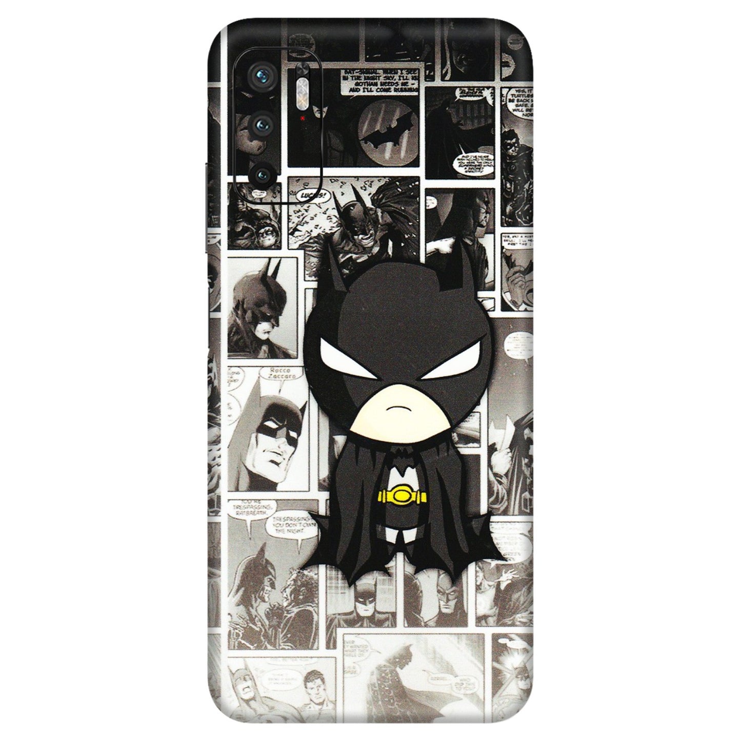 Xiaomi Redmi Phone Skins (All Models) - Toon Batman - 3D Embossed Finish (L-182) Redmi Note 10T 5G