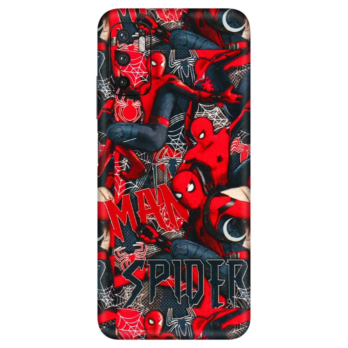 Xiaomi Redmi Phone Skins (All Models) - SpiderMan Cool - 3D Embossed Finish (L-188) Redmi Note 10T 5G