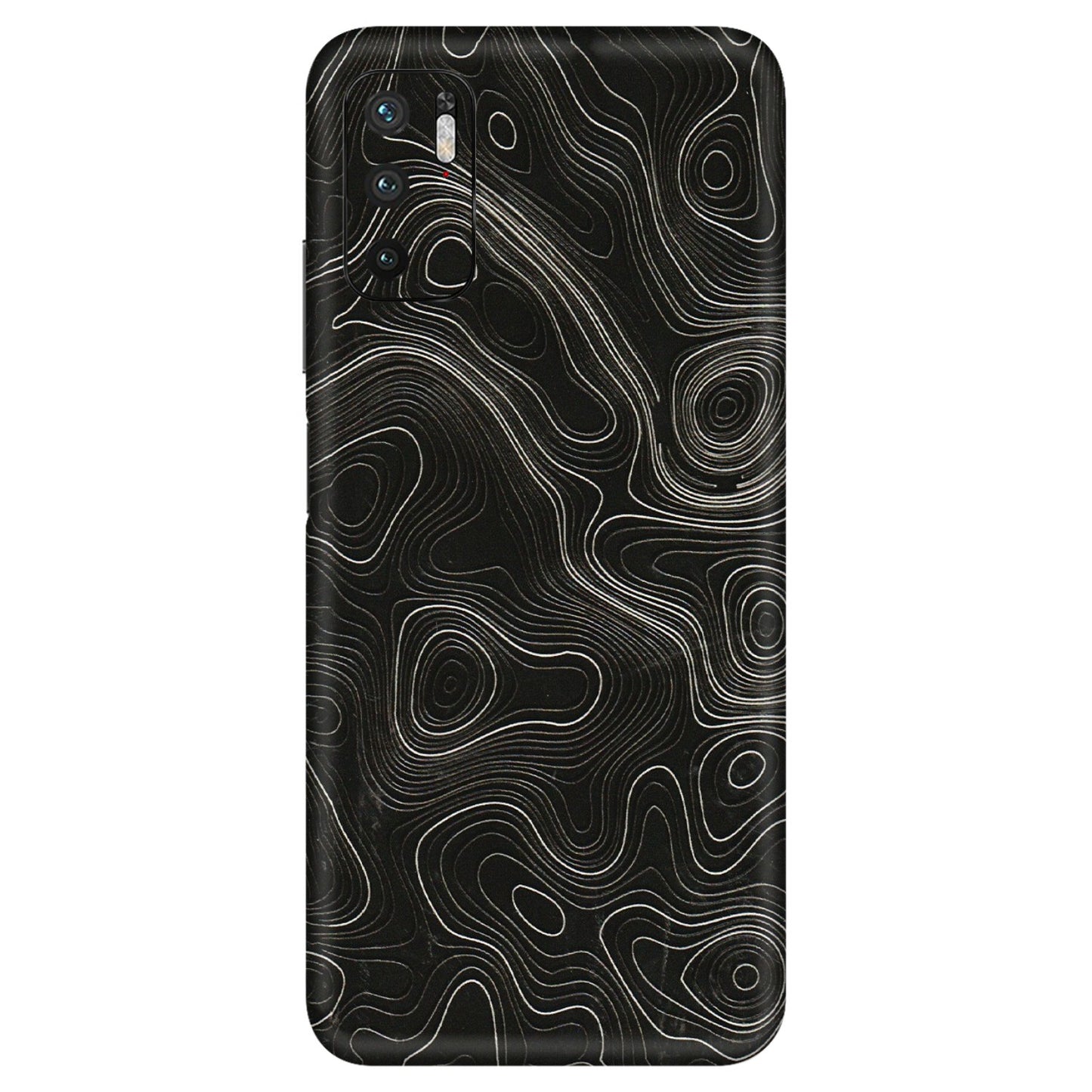 Xiaomi Redmi Phone Skins (All Models) - Black Swirl - 3D Embossed Finish (L-196) Redmi Note 10T 5G