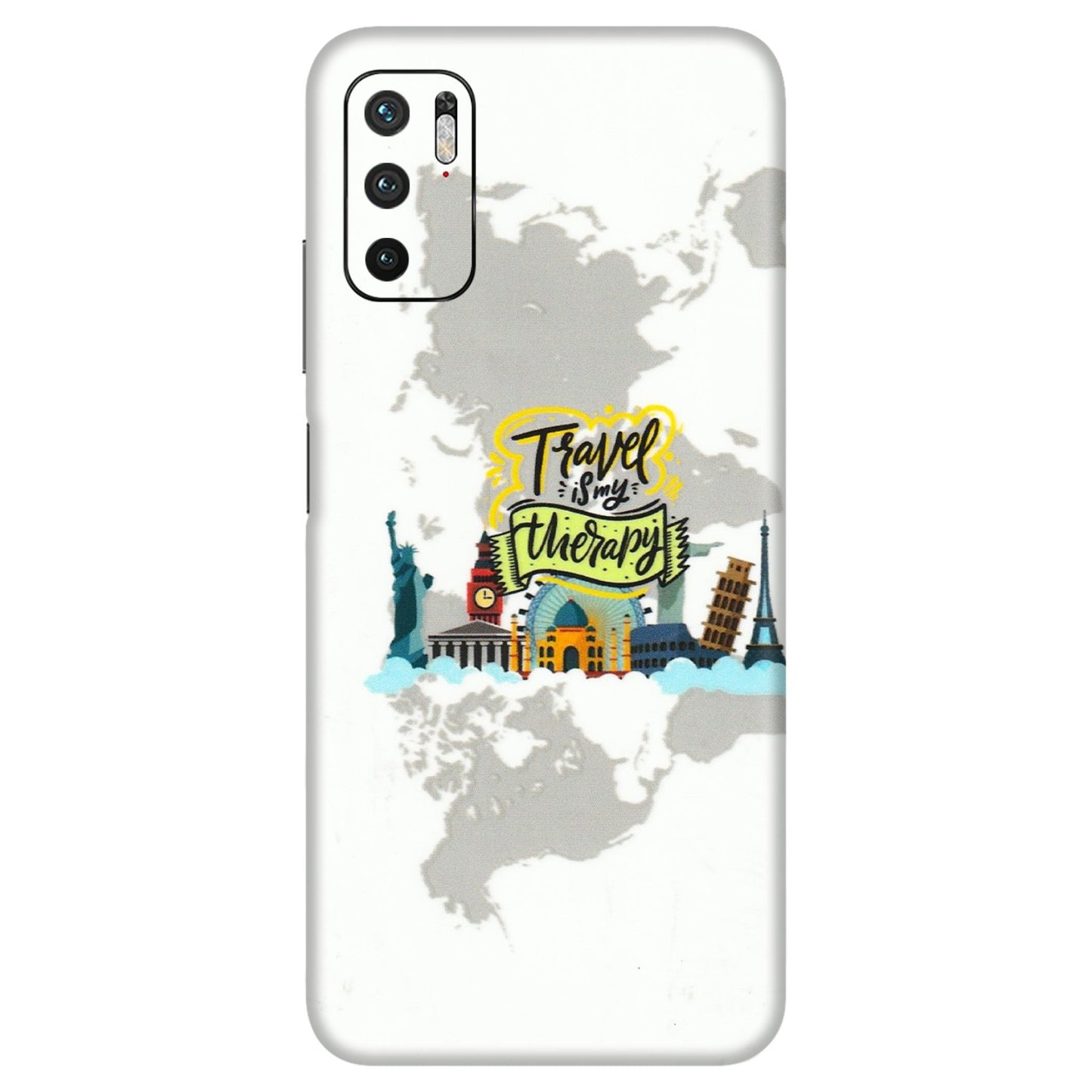 Xiaomi Redmi Phone Skins (All Models) - Travel Therapy - 3D Embossed Finish (L-199) Redmi Note 10T 5G