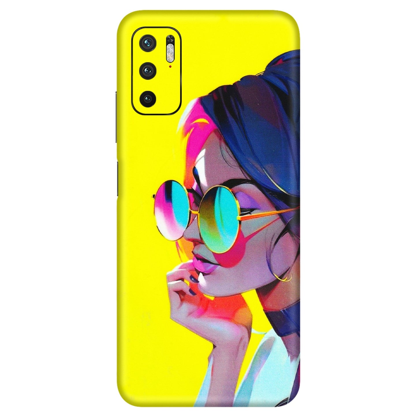 Xiaomi Redmi Phone Skins (All Models) - Bold Stylish Girl - 3D Embossed Finish (L-222) Redmi Note 10T 5G
