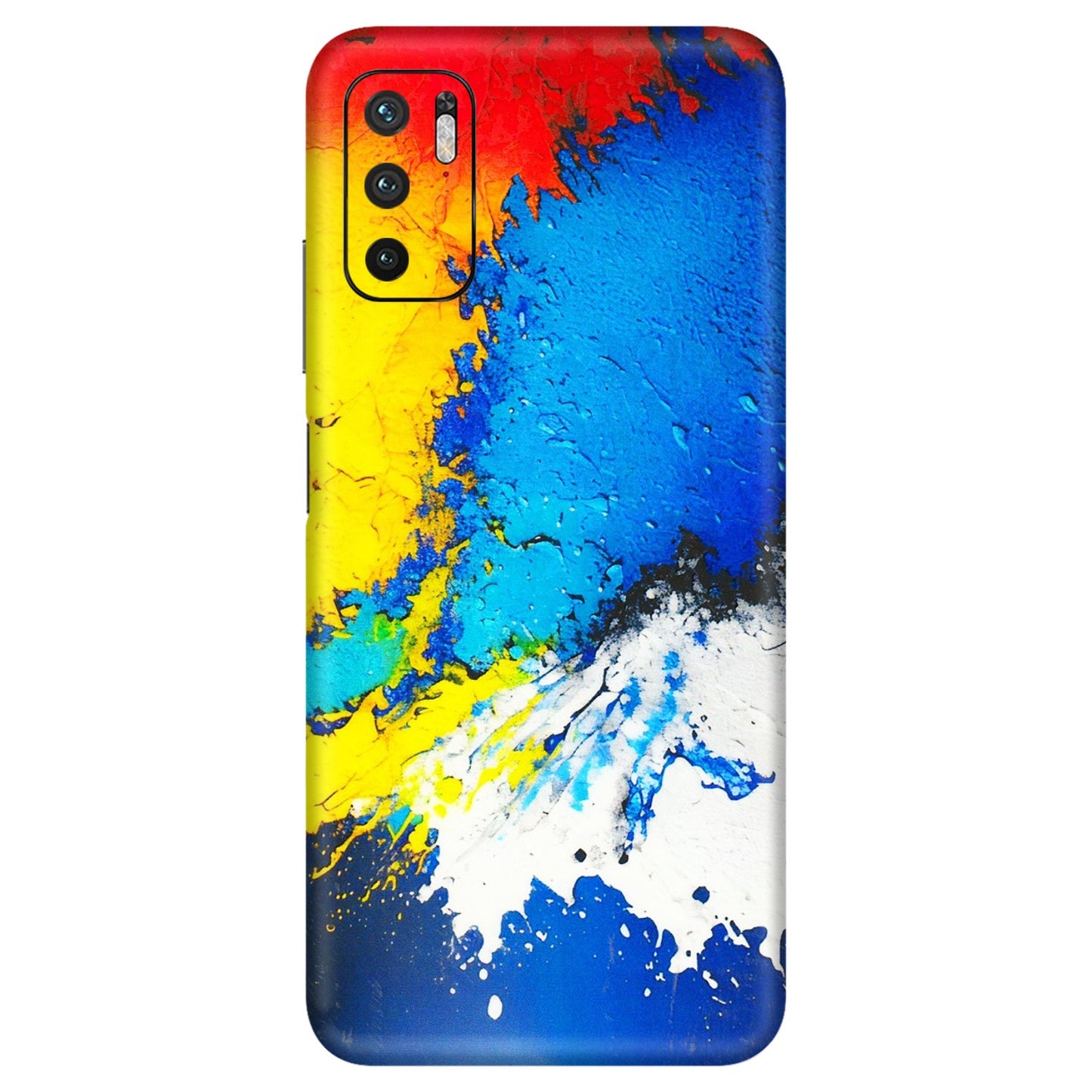 Xiaomi Redmi Phone Skins (All Models) - Acrylic Paint Spill - 3D Embossed Finish (L-229) Redmi Note 10T 5G