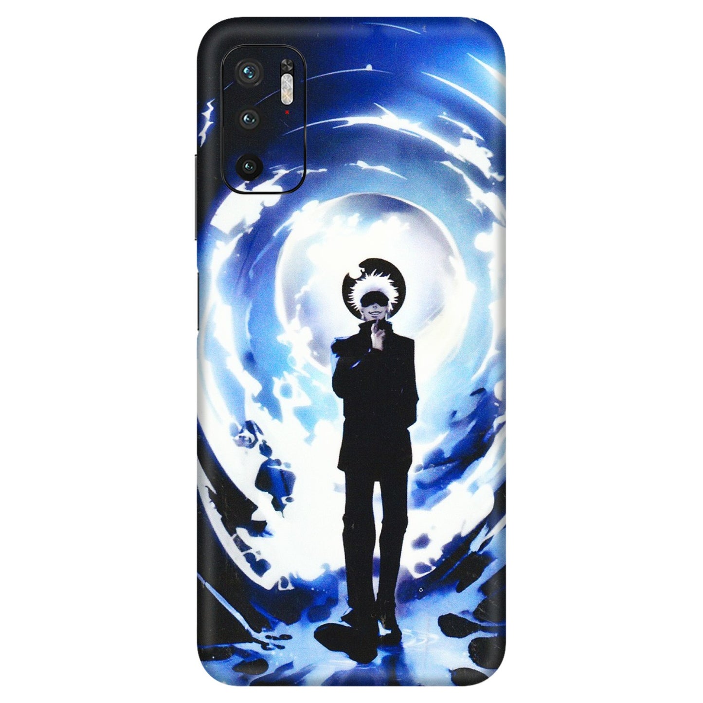 Xiaomi Redmi Phone Skins (All Models) - Satoru Gojo Dark Blue - 3D Embossed Finish (L-235) Redmi Note 10T 5G