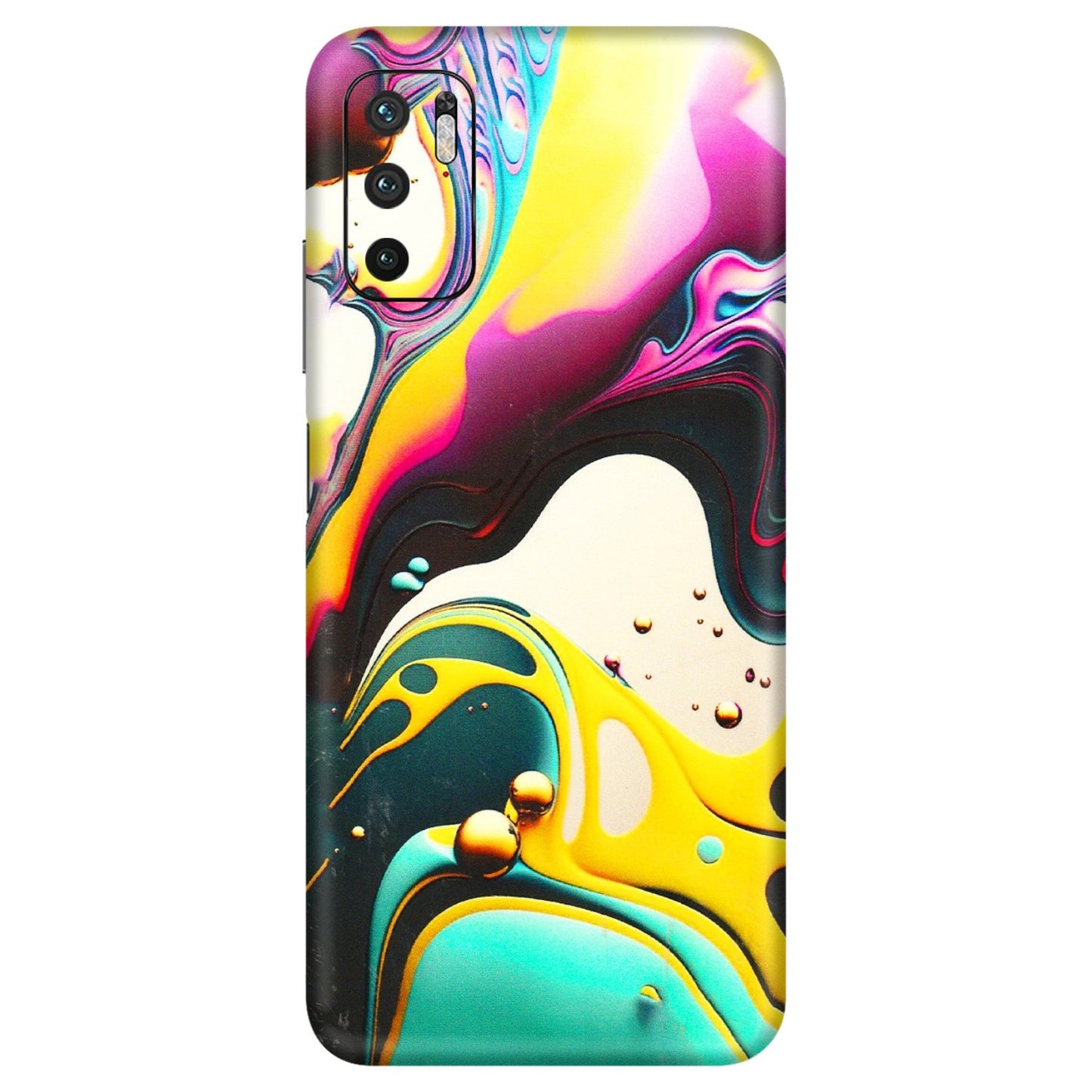 Xiaomi Redmi Phone Skins (All Models) - Multicolor Abstract pattern - 3D Embossed Finish (L-254) Redmi Note 10T 5G