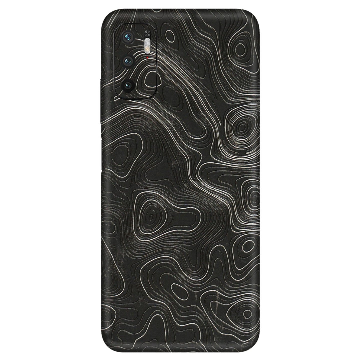 Xiaomi Redmi Phone Skins (All Models) - Abstract White Line Map - 3D Embossed Finish (L-269) Redmi Note 10T 5G