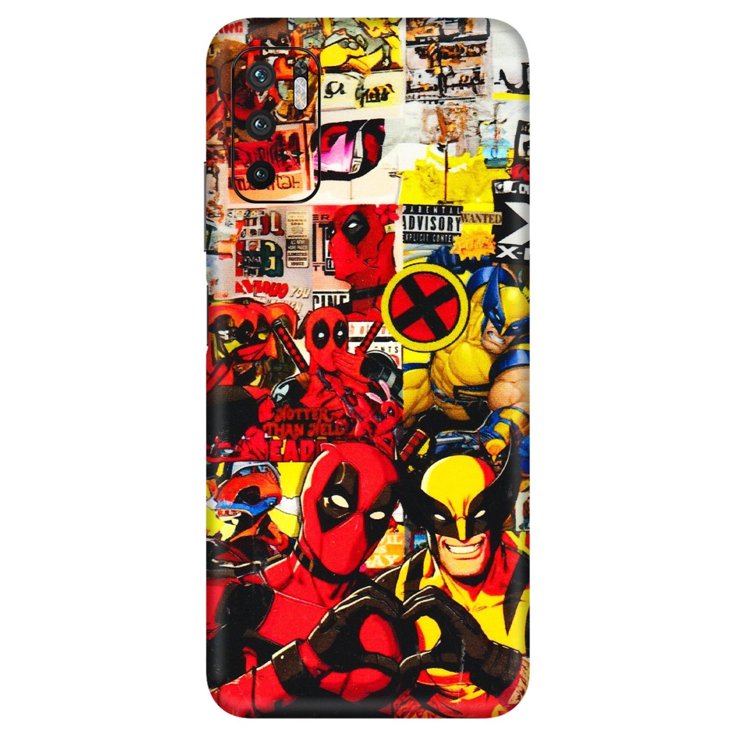Xiaomi Redmi Phone Skins (All Models) - Spidy Wolverine - 3D Embossed Finish (L-310) Redmi Note 10T 5G