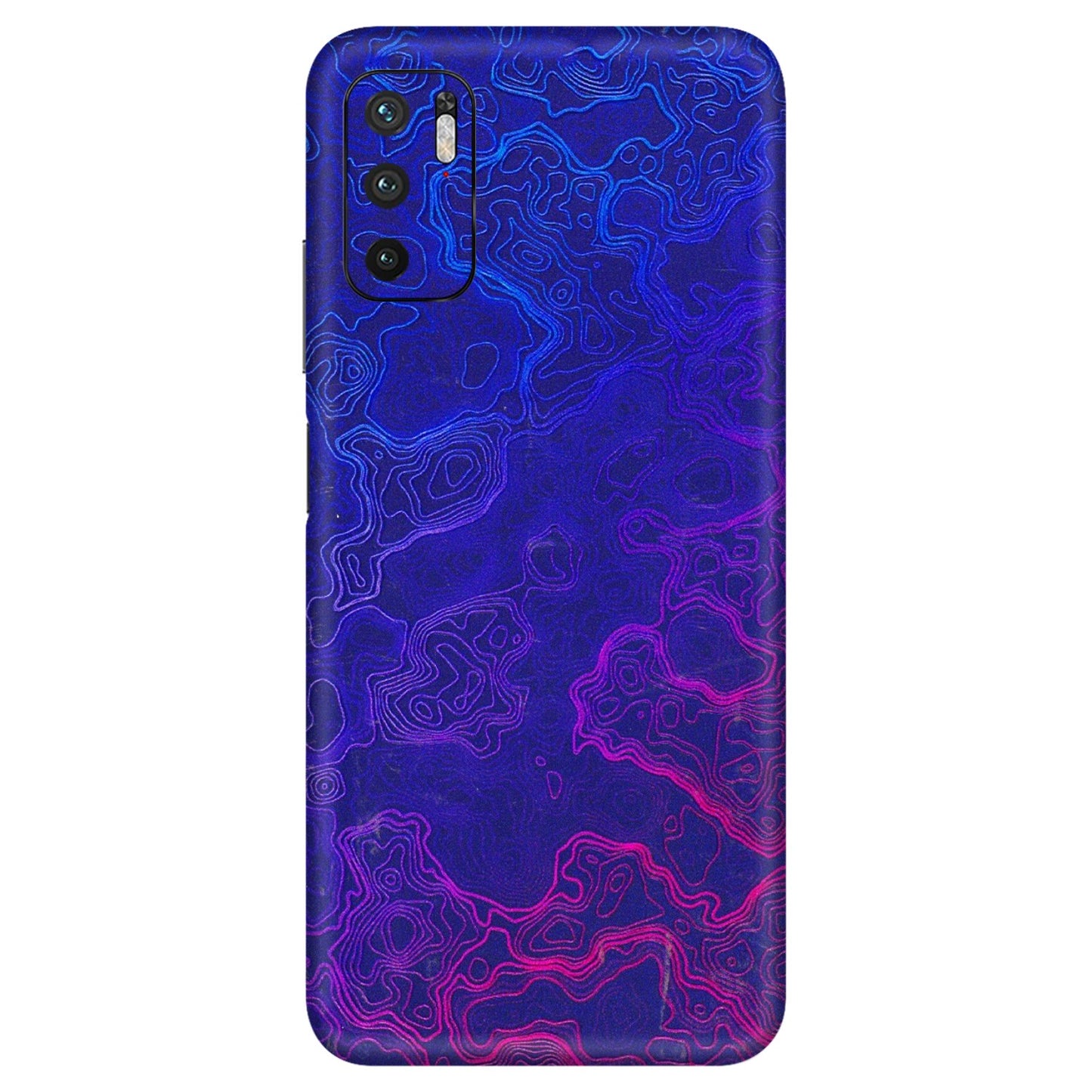 Xiaomi Redmi Phone Skins (All Models) - Purple Ripples Swirl - 3D Embossed Finish (L-314) Redmi Note 10T 5G