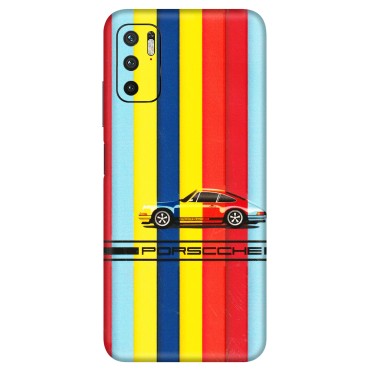 Xiaomi Redmi Phone Skins (All Models) - Multicolour Porche - 3D Embossed Finish (L-39) Redmi Note 10T 5G