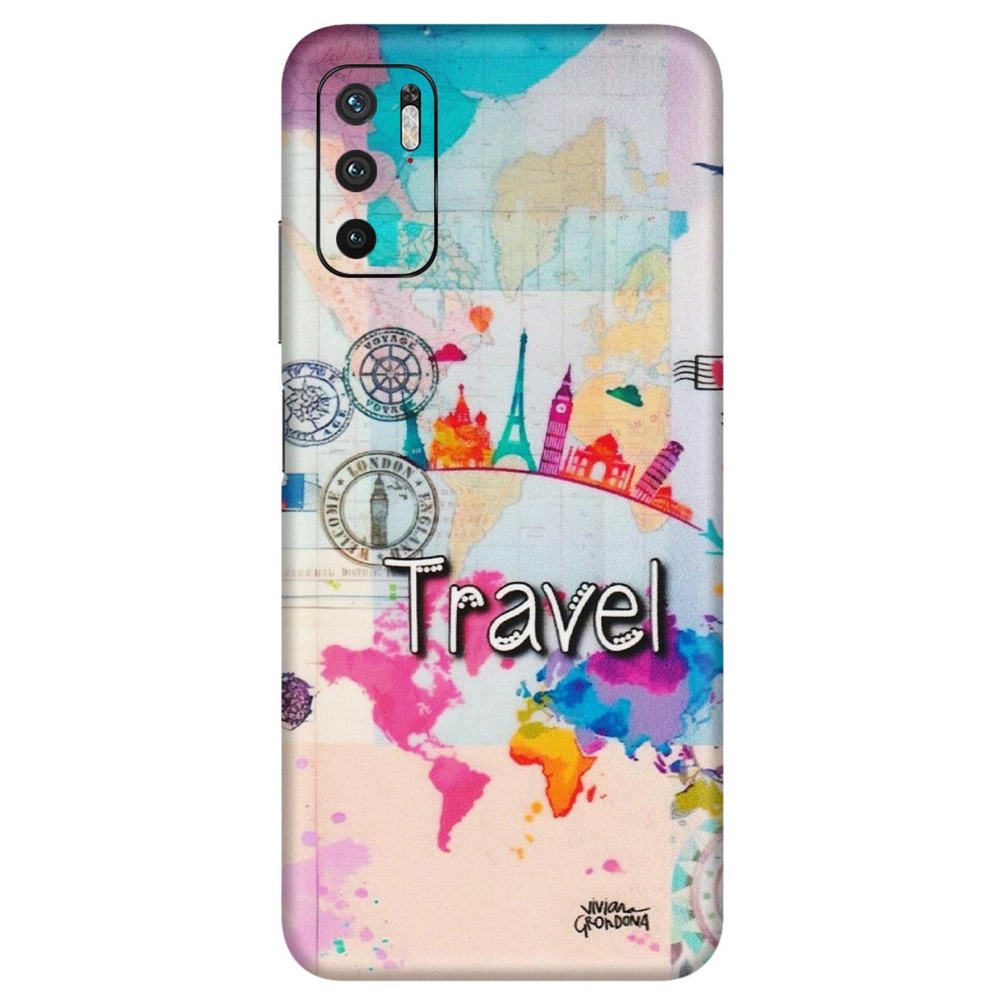 Xiaomi Redmi Phone Skins (All Models) - Travel The Wonders - Matte Finish (M-108) Redmi Note 10T 5G