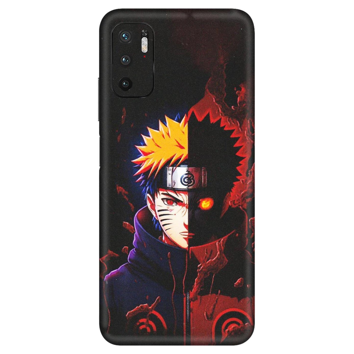 Xiaomi Redmi Phone Skins (All Models) - Naruto X Evil - Matte Finish (M-70) Redmi Note 10T 5G